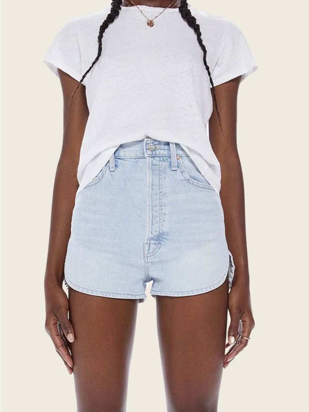 MOTHER The Tippy Top Frisky Zip Matinee Short